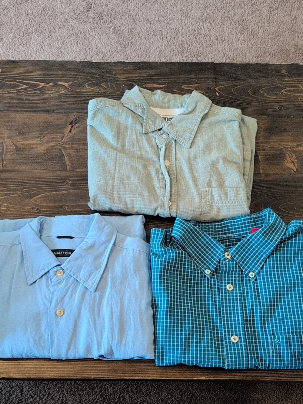 Men's Short Sleeve Button-Down Shirts - Trio, Various brands